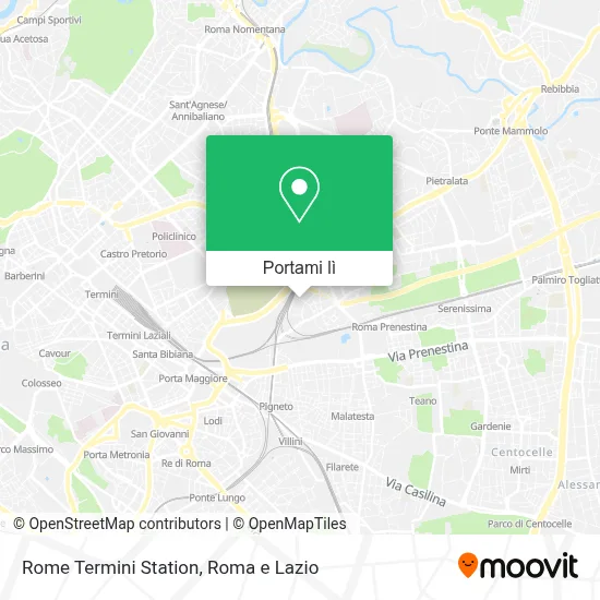 Mappa Rome Termini Station