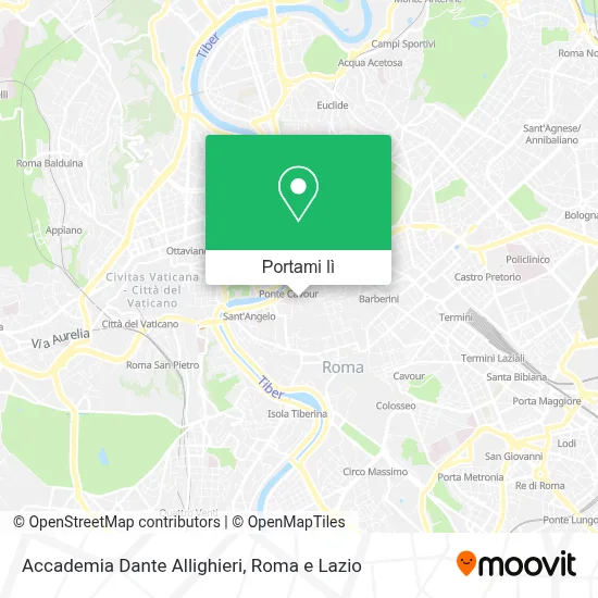 Mappa Accademia Dante Allighieri