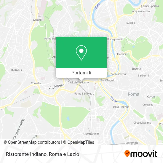 Mappa Ristorante Indiano