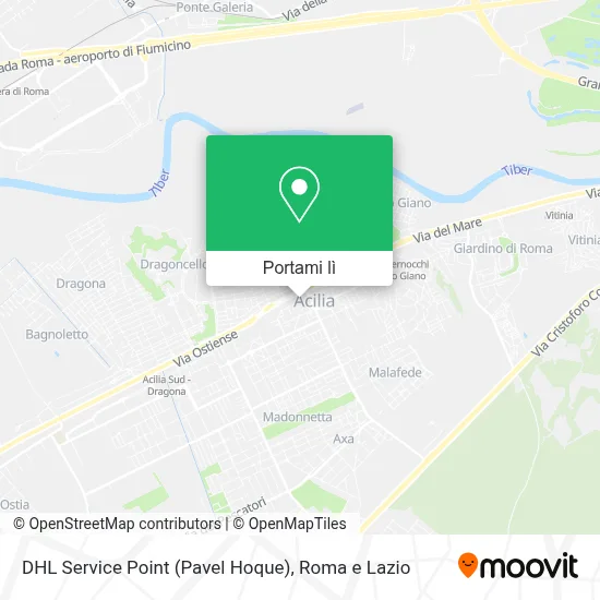 Mappa DHL Service Point (Pavel Hoque)
