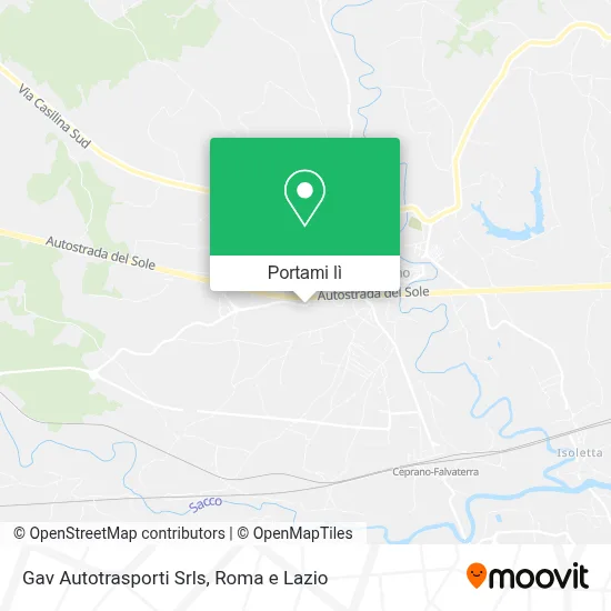Mappa Gav Autotrasporti Srls