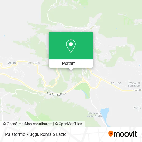Mappa Palaterme Fiuggi