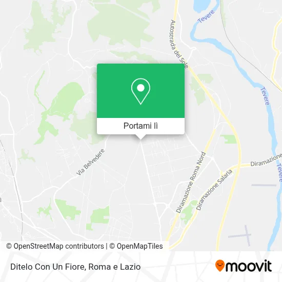 Mappa Ditelo Con Un Fiore