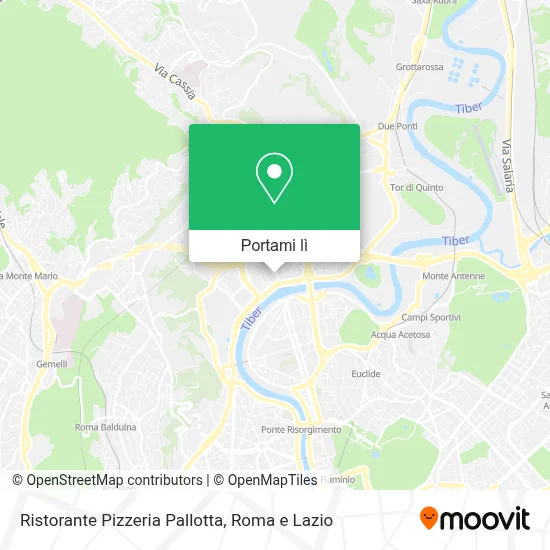 Mappa Ristorante Pizzeria Pallotta
