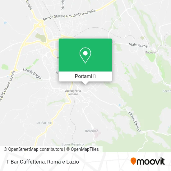 Mappa T Bar Caffetteria