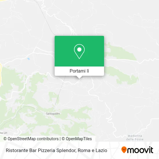 Mappa Ristorante Bar Pizzeria Splendor