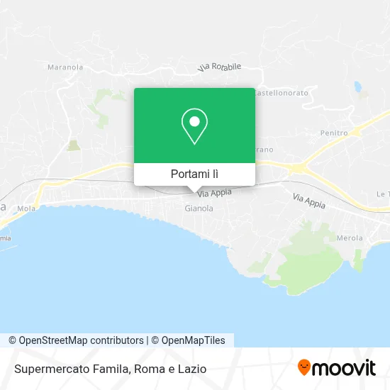 Mappa Supermercato Famila