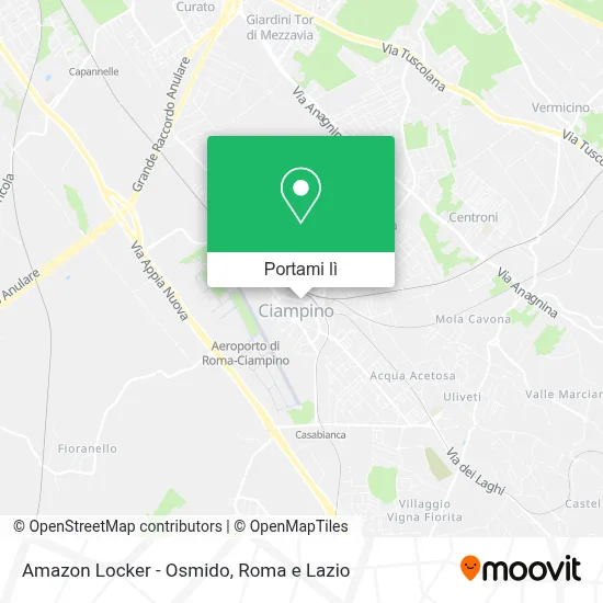 Mappa Amazon Locker - Osmido