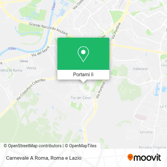 Mappa Carnevale A Roma
