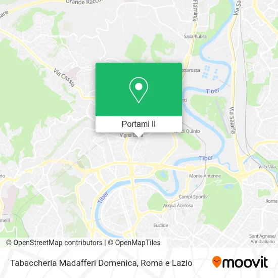Mappa Tabaccheria Madafferi Domenica