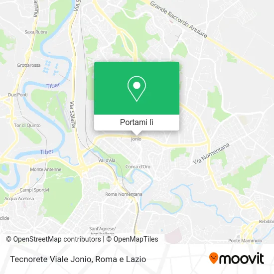 Mappa Tecnorete Viale Jonio