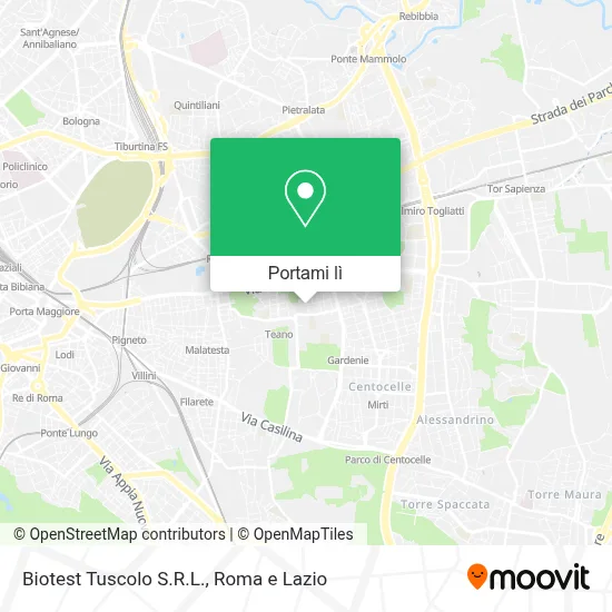 Mappa Biotest Tuscolo S.R.L.