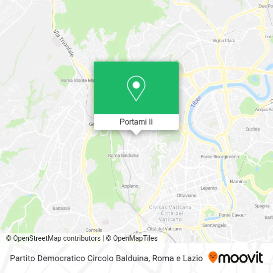 Mappa Partito Democratico Circolo Balduina