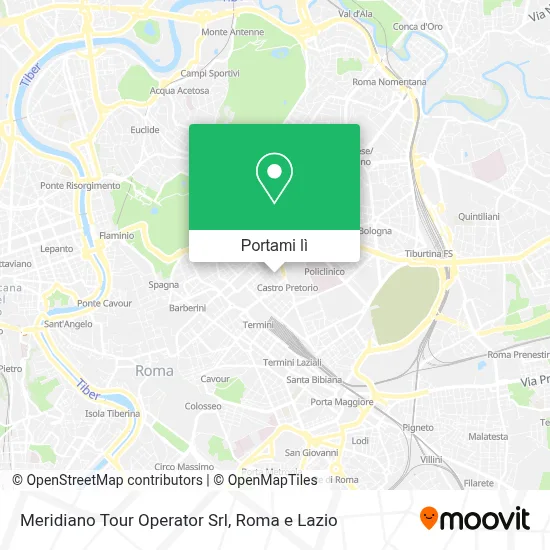 Mappa Meridiano Tour Operator Srl