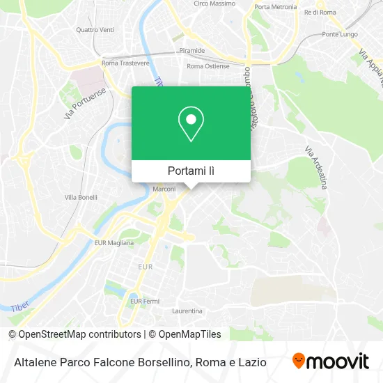 Mappa Altalene Parco Falcone Borsellino