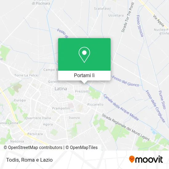 Mappa Todis