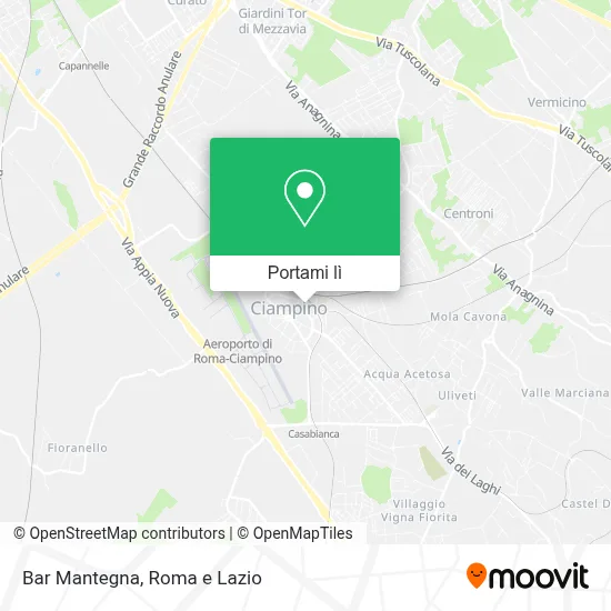 Mappa Bar Mantegna