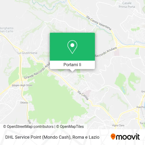 Mappa DHL Service Point (Mondo Cash)