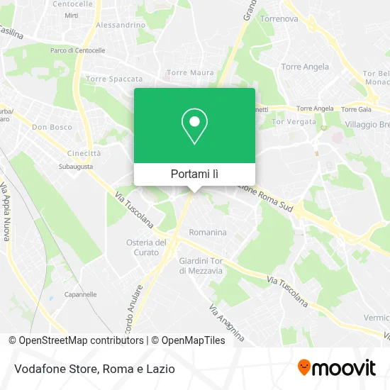 Mappa Vodafone Store