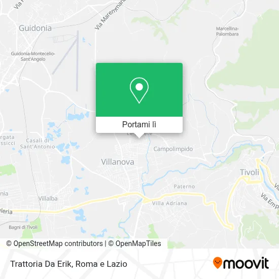 Mappa Trattoria Da Erik