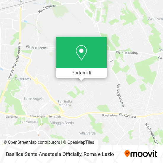 Mappa Basilica Santa Anastasia Officially