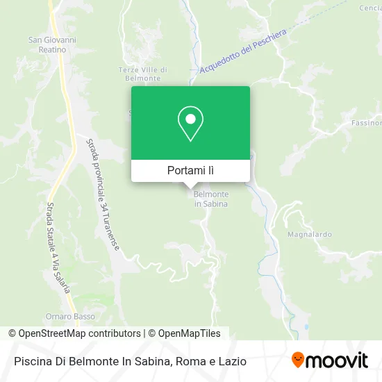 Mappa Piscina Di Belmonte In Sabina
