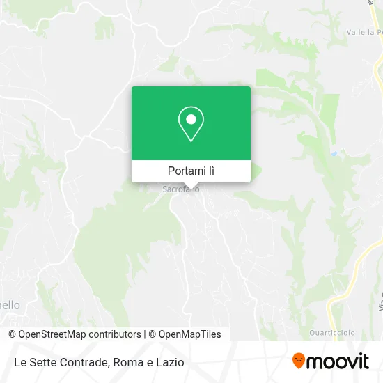 Mappa Le Sette Contrade