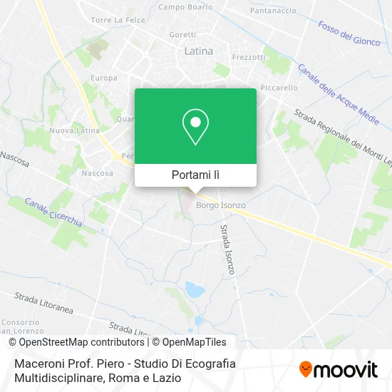 Mappa Maceroni Prof. Piero - Studio Di Ecografia Multidisciplinare