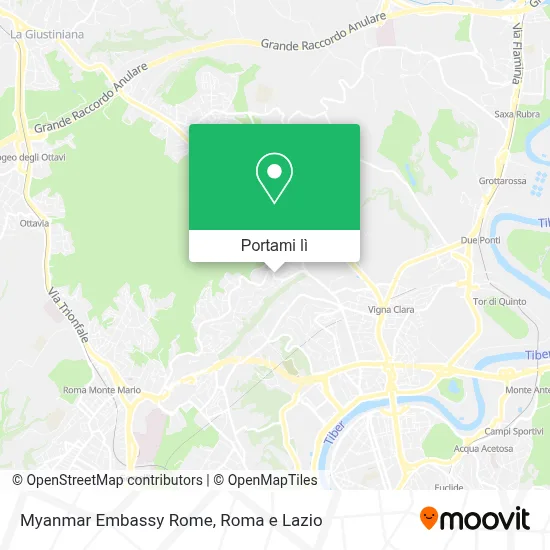 Mappa Myanmar Embassy Rome