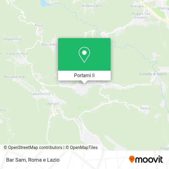 Mappa Bar Sam