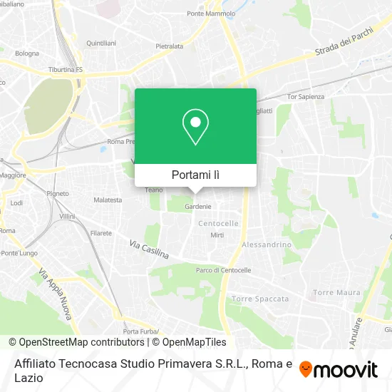 Mappa Affiliato Tecnocasa Studio Primavera S.R.L.