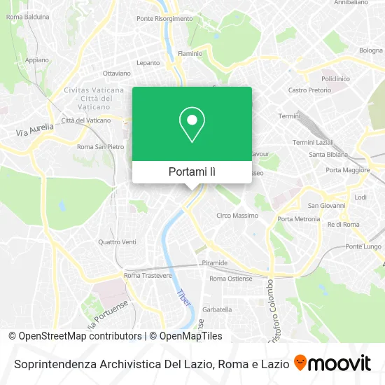 Mappa Soprintendenza Archivistica Del Lazio