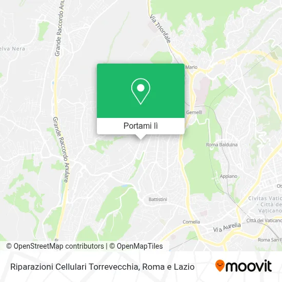 Mappa Riparazioni Cellulari Torrevecchia