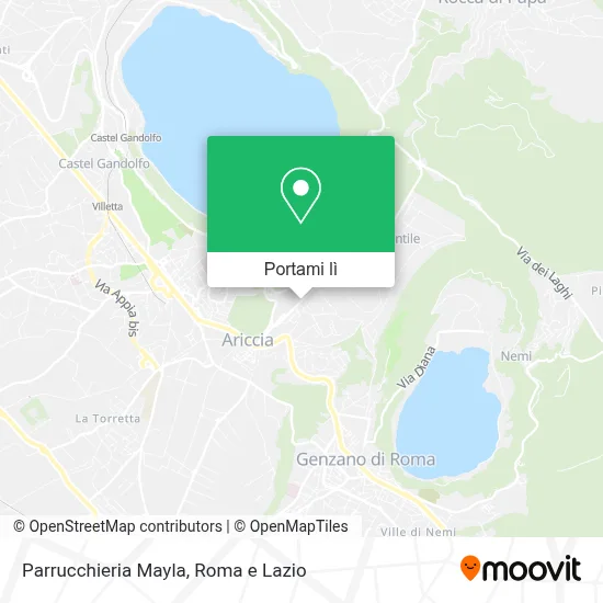 Mappa Parrucchieria Mayla