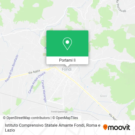 Mappa Istituto Comprensivo Statale Amante Fondi
