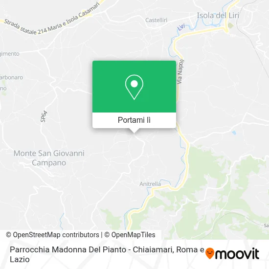 Mappa Parrocchia Madonna Del Pianto - Chiaiamari