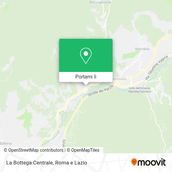 Mappa La Bottega Centrale