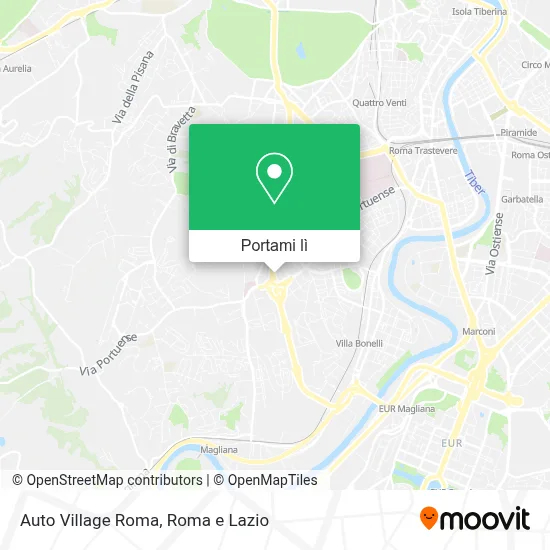 Mappa Auto Village Roma