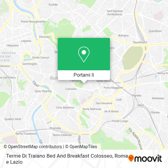 Mappa Terme Di Traiano Bed And Breakfast Colosseo