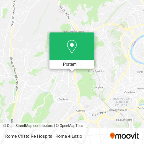 Mappa Rome Cristo Re Hospital