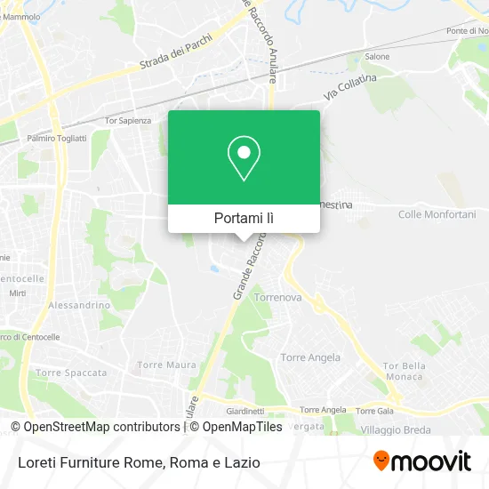 Mappa Loreti Furniture Rome