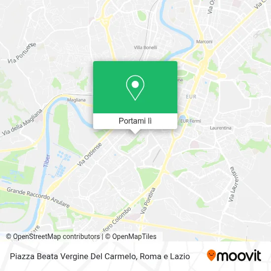 Mappa Piazza Beata Vergine Del Carmelo