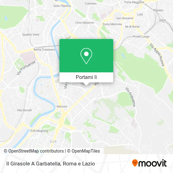 Mappa Il Girasole A Garbatella