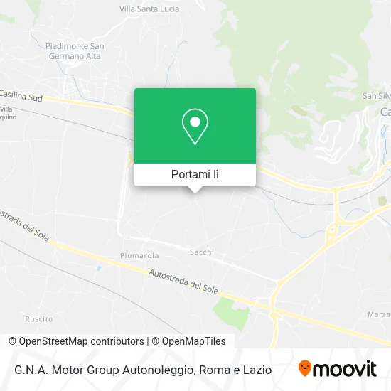 Mappa G.N.A. Motor Group Autonoleggio