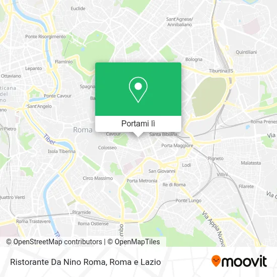 Mappa Ristorante Da Nino Roma