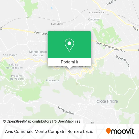 Mappa Avis Comunale Monte Compatri