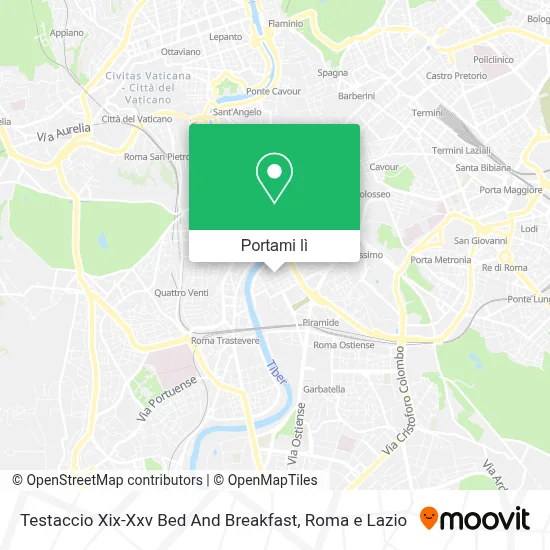 Mappa Testaccio Xix-Xxv Bed And Breakfast