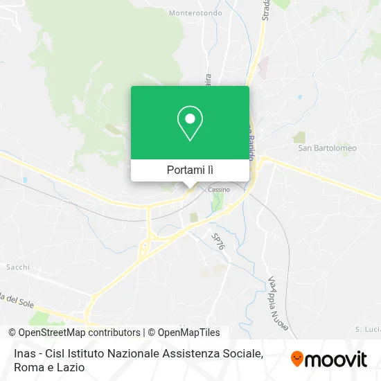 Mappa Inas - Cisl Istituto Nazionale Assistenza Sociale