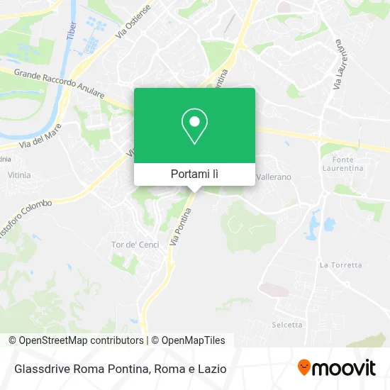 Mappa Glassdrive Roma Pontina