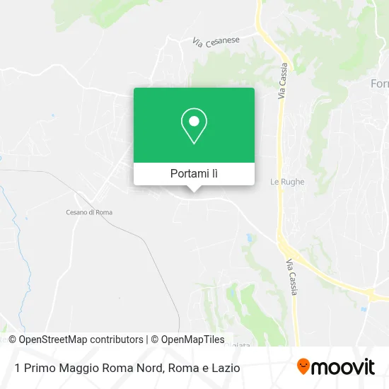 Mappa 1 Primo Maggio Roma Nord